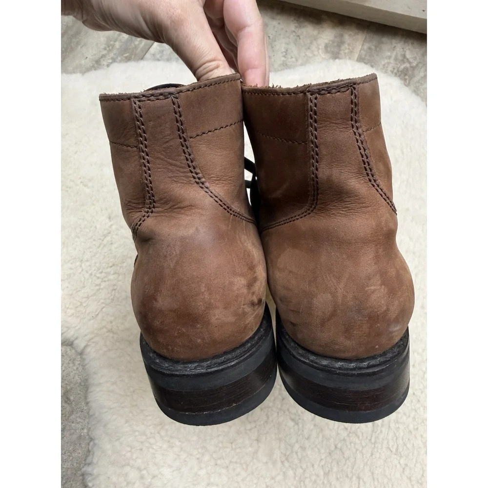 Thursday Everyday Brown Leather Suede The Captain Combat Lace Up Boots Men's 9